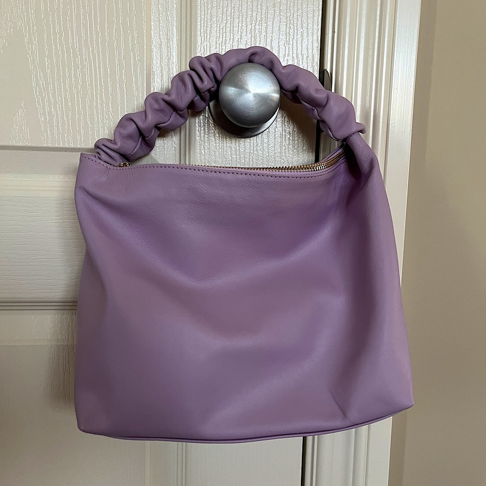 Simons Leather Lilac Slouch Bag